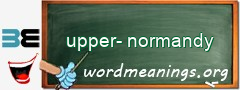 WordMeaning blackboard for upper-normandy